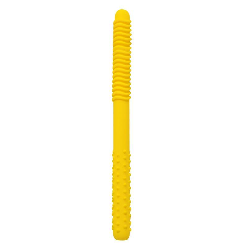 Reusable Baby Chewing Tube Non-Toxic Silicone Teeth Massager Hollow Molar Teether for Kids Speech Therapy Daily Use