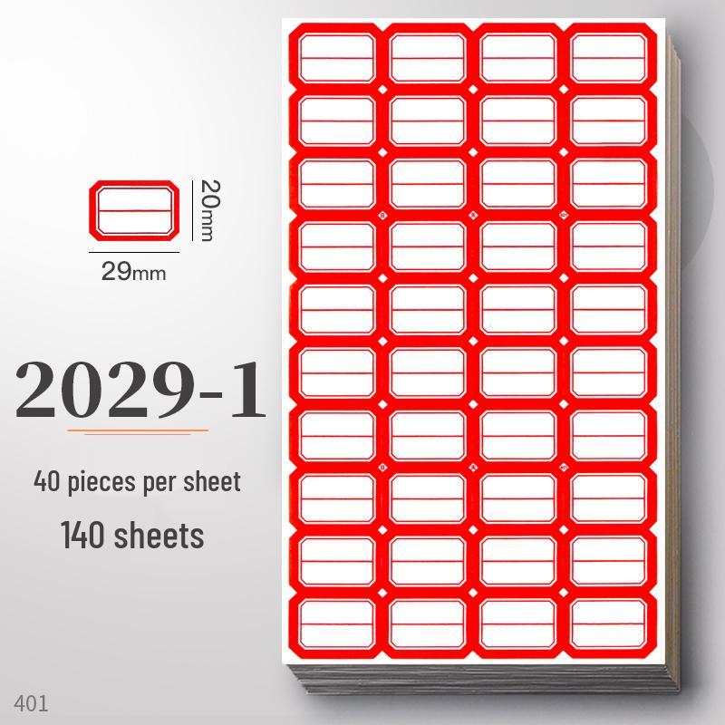 Waterproof Self-Adhesive Name Stickers for Books, Keys, and Notes