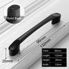 PQB Black Handles for Furniture Cabinet Knobs and Handles Kitchen Handles Drawer Knobs Cabinet Pulls Cupboard Handles Knobs