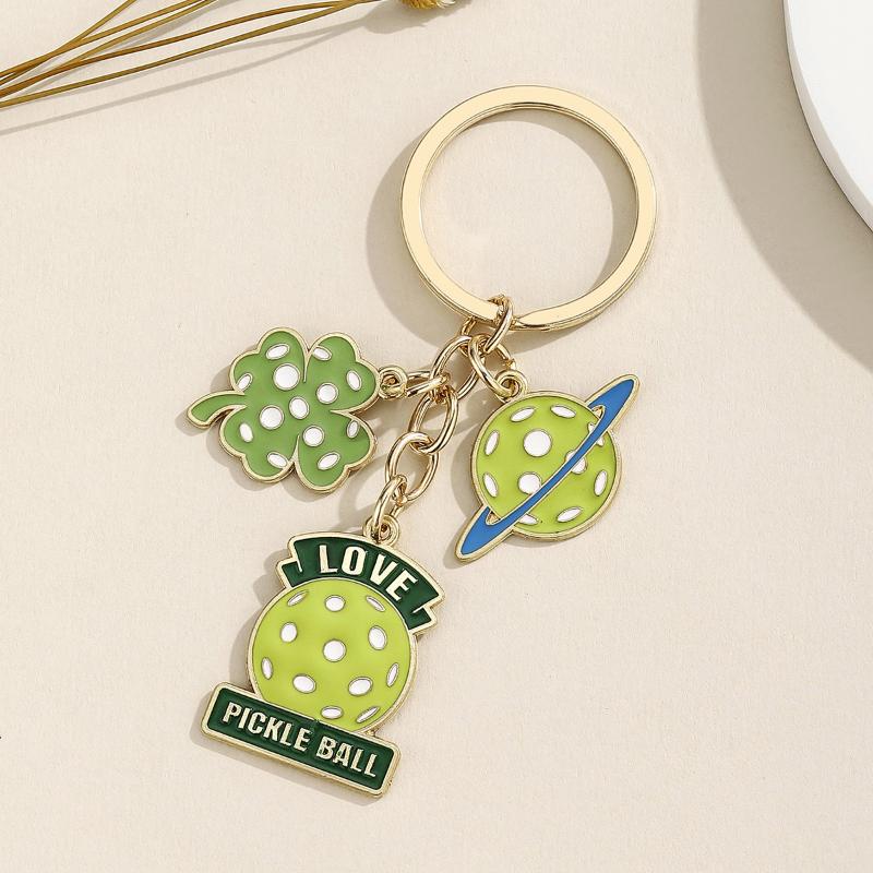 Pickleball Bag Tag Keyring Selling English Pickball Pendant For Party Hoilday Handbag Birthday Gift Car Keychain Accessories