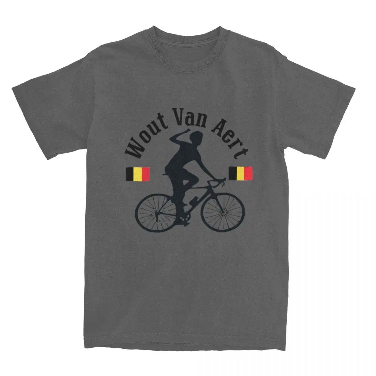 

Hipster Wout Van Aert Cycling Logo T-Shirts Men Women s Crewneck Pure Cotton Belgium Flag Short Sleeve Tee Shirt 4XL
