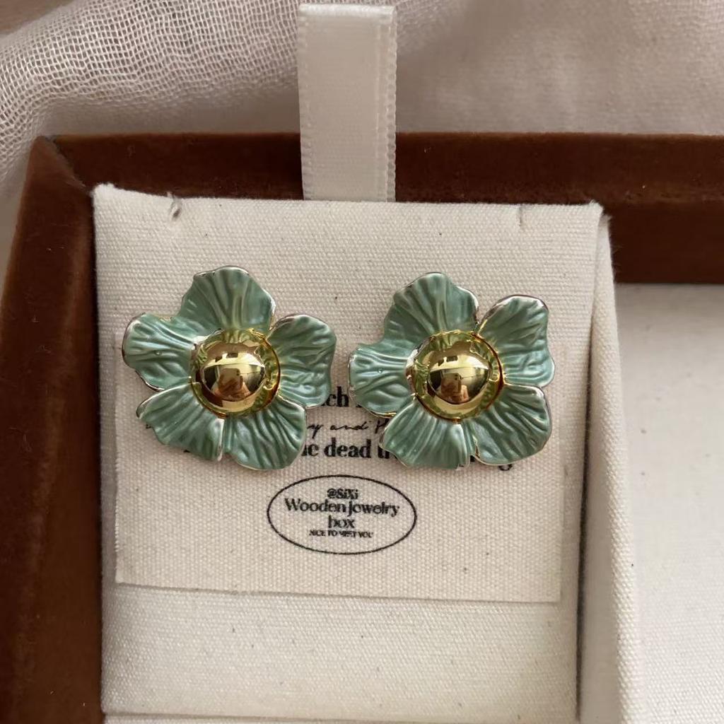 Ins Fashion Vintage Fashion Pendant Accessories 5 Colors Exaggerated Crystal Gemstone Short Necklace Collarbone Chain Women