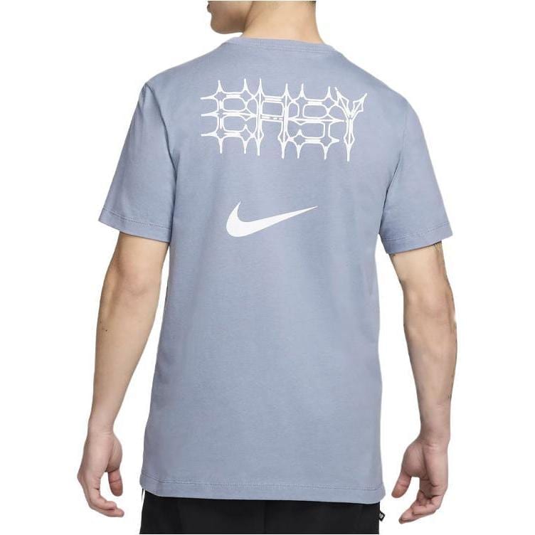 Nike T Shirts Men's Blue Crew Neck Moderate Straight Fit FV8405-493
