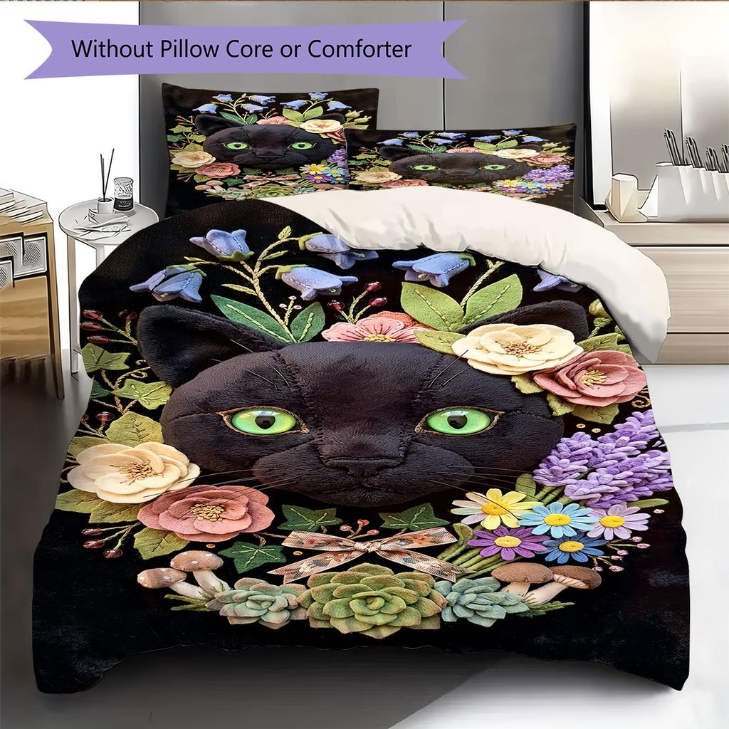 Gentle Calm Bedding Quilt Set Quilt Cover Pillowcase Home Decoration Birthday Gift (1 * Duvet Cover + 2 * Pillowcase, Without Core)