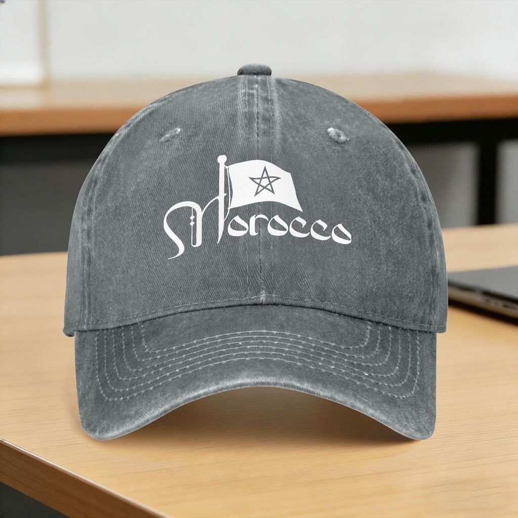Baseball Cap Morocco Spring Fitted Retro Trucker Hat I love Morocco Women Men Print Hunting Camping Adjustable Baseball Caps