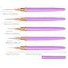 5pcs Nail Art Liner Brush Set UV Gel Nail Brushes Kits French Stripe Line Painting Drawing Flower Pen Professional Manicure Tool