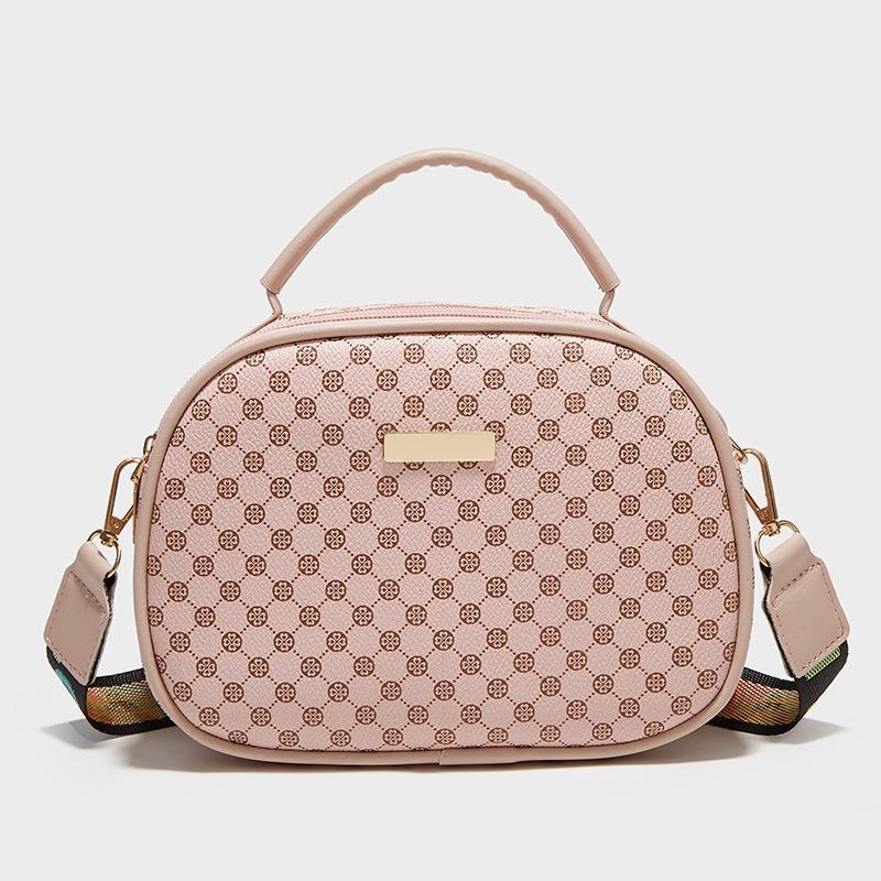 Small Bag Women's New Trend Fashion Printed Small Square Bag Messenger Bag Single Shoulder Camera Handmade Bag