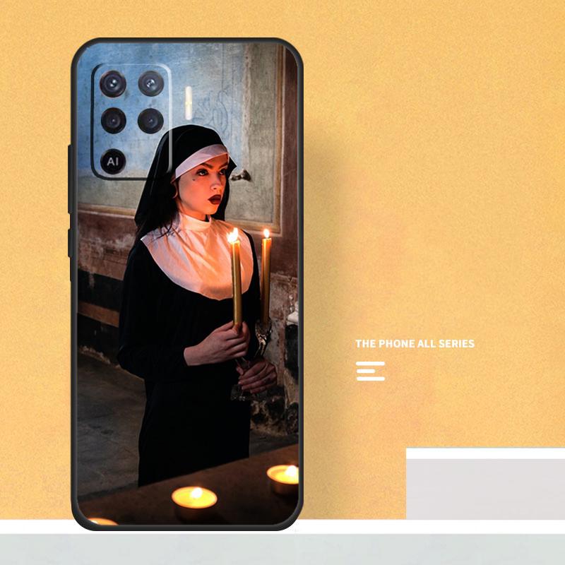 Sister Nun Case For Oppo A5 A6 Pro A16 A76 A96 A17 A57 A40 A60 A80 A98 A58 A78 A18 A38 A54 A74 A94 A15