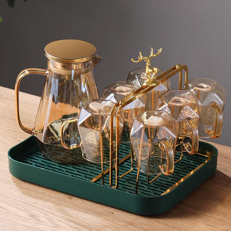 Elk Cup Holder Drying Rack with Glassware Set