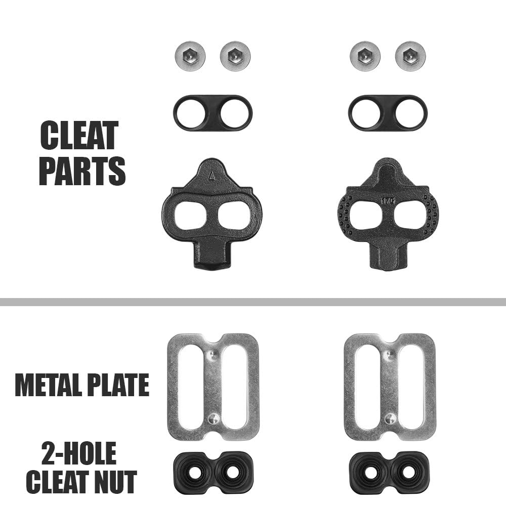 Shimano SPD Compatible Cleat Set for MTB Bicycles, Single Mode, BV-CT-01-SPD