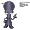Decorative Alien Figure 3D Printed Ornament, Funny Figurine, Collectible Big Head Novelty Home Ornament Statue for Desk Shelf Decor, Lovers