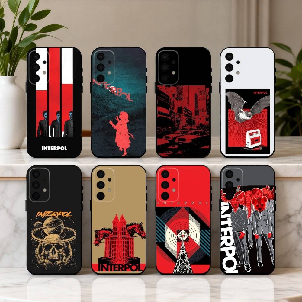 Pop-rock I-Interpol-I Band Phone Case For Samsung Galaxy A73,A72,A71,A70,A53,A52,A51,Soft Silicone Black Cover