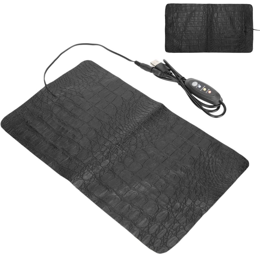 USB Reptile AntiScratch Heating Pad Waterproof Heat Mat for Reptiles Tortoise Lizard(Large )