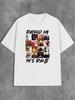90s Music-themed Unisex T-shirt with "RAISED ON 90'S R&B" Text Print.