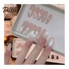 Unhas Postiças Gradiente Nude 10 Peças Press on Nails, Kit Completo Rosa Falso, Reutilizável Glitter Luxo Pedraria Cola para Nail Art com Pedrarias, Cobertura