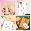 500 Pcs Colorful Star Expression Stickers Roll - Pastel Aesthetic Star-Shaped Labels with Cheerful Design, Self-Adhesive