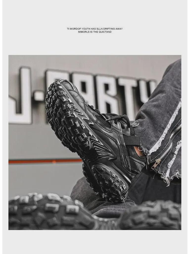 Retro Youth Men’s Thick-Soled Dad Shoes - Summer 2024 Trendy Height-Boosting Sneakers