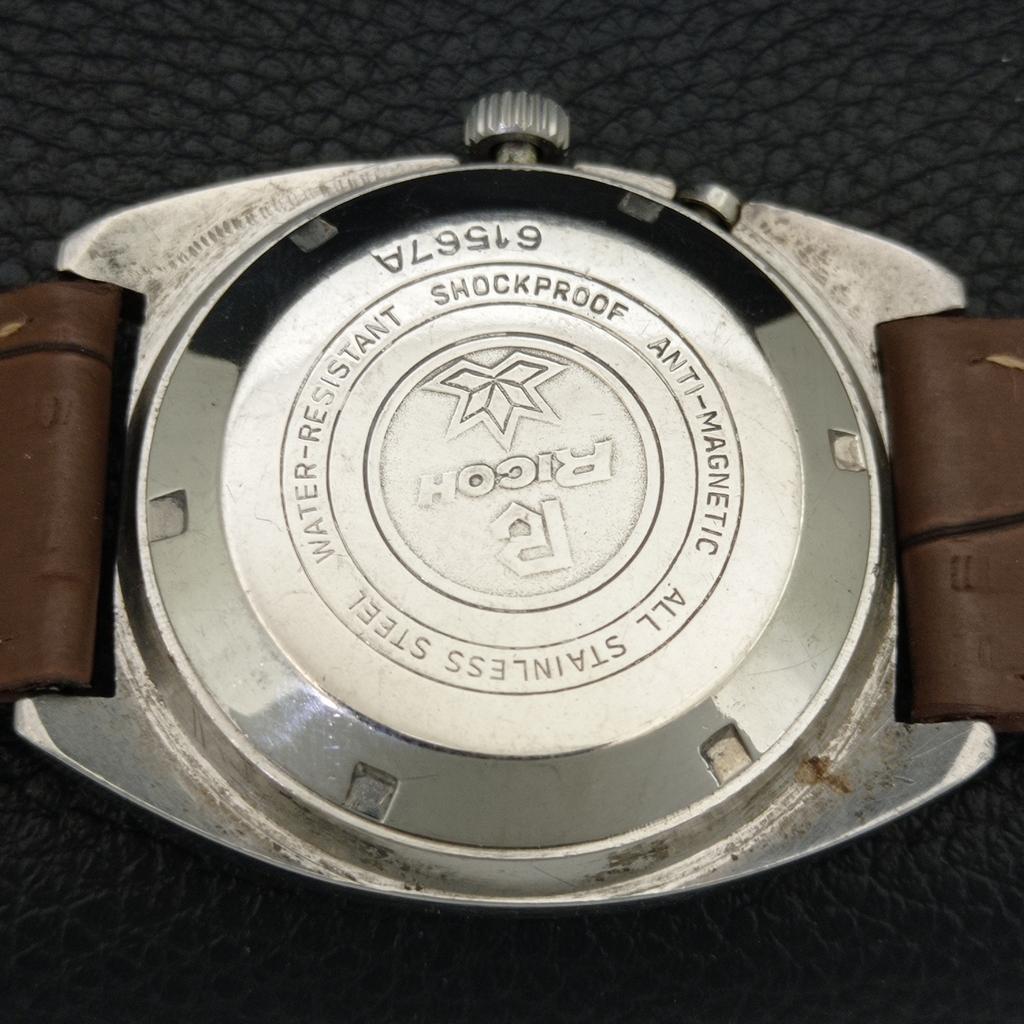 AUTOMATIC VINTAGE RICOH R31 JAPAN MENS WHITE COLOR DIAL WATCH A707606-1