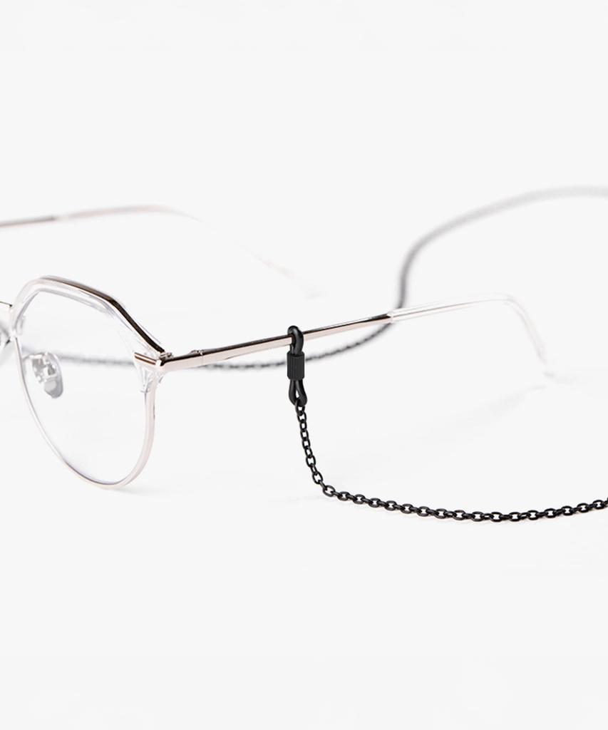 Seupeulingseuteulingseu Formal Chain Eyeglass Strap Matte Black