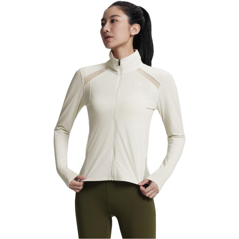 Under Armour Jaqueta Esportiva Coolmesh Definidora da Cintura Durável Gola Alta com Zíper Feminina Jaquetas 6007554-279
