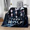 Film Teen Wolf bedruckte Decken Picknickdecke Warme Decke Weich und bequem Decke für Zuhause und Reise Bettwäsche Geburtstagsgeschenk