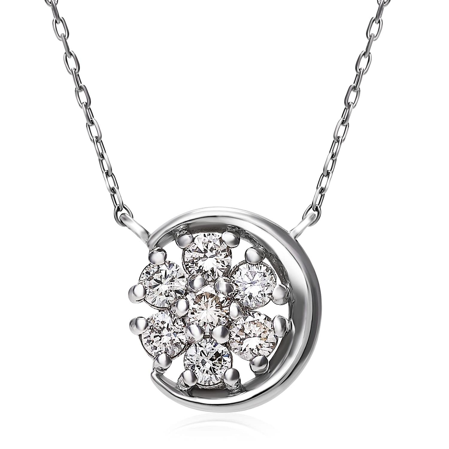 

Lara Christie Diamond Necklace, Pt900 Platinum Design, 0.2ct Diamond, lpi51-0010-pt