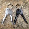 2 Keys Stainless Keychain Screwdriver Set Outdoor Multifunction Pocket Tool