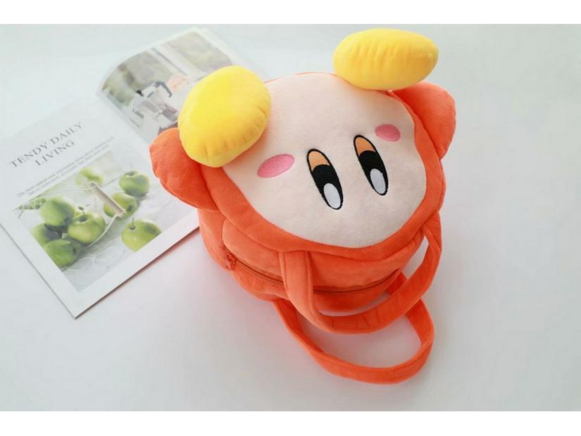 Kirby Star Handbag: Cute Cartoon Plush Bag for Girls, Versatile for Shopping, Sundries, or Cosmetics