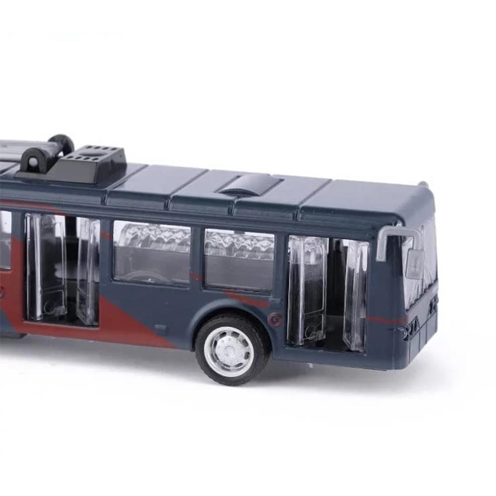 Metal Die-Cast Alloy Light Rail Pull Back Train Engine Toy Retro Model Tram,Fall-Resistant Desktop Decor Pull Back Door Openable 7 Inches Train Kids