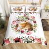 Unicorn Duvet Cover Set Floral Unicorn Bedding Sets Galaxy Constellation Comforter Cover Magical Fantasy Botanical Quilt Cover