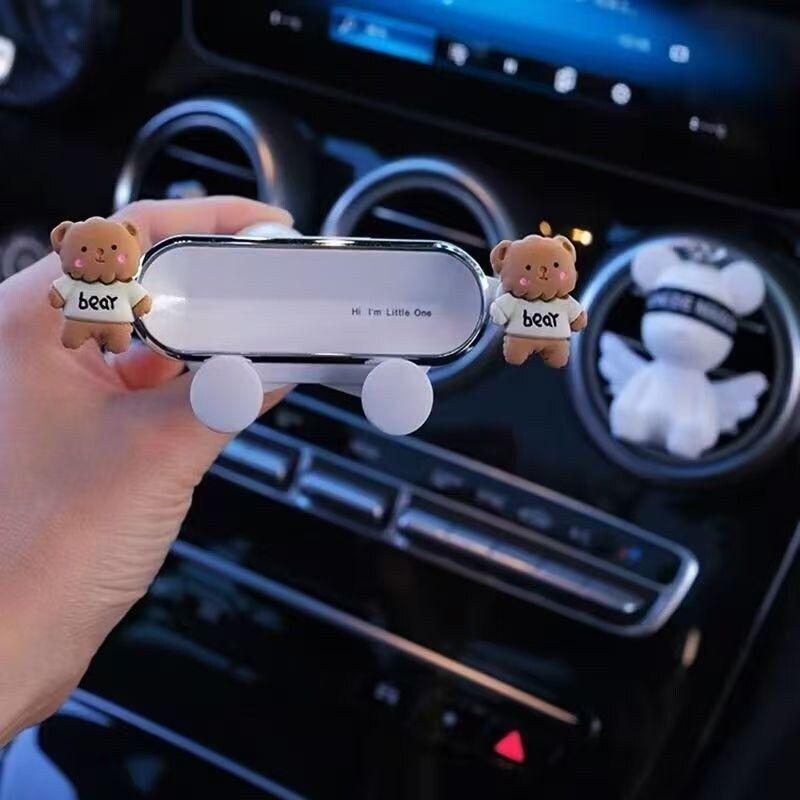 Car Phone Navigation Holder, Car Mount, Cartoon Car Air Vent Phone Navigation Fixed Support Stand