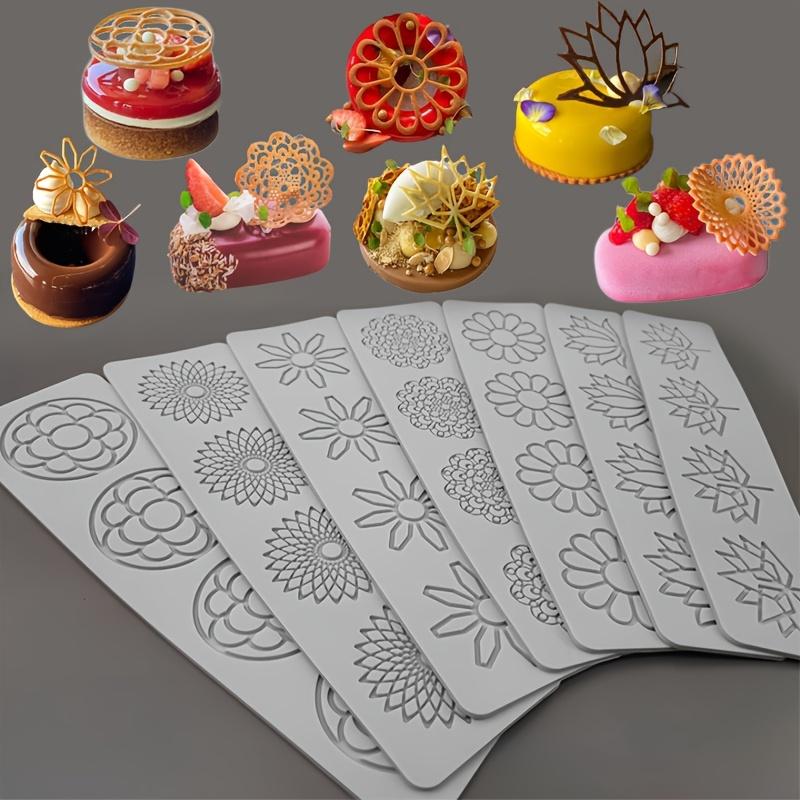 1pc Silicone Lace Mat Set for Cake Decorating, Sugarcraft, Chocolate & Fondant Molds - DIY Baking Tool