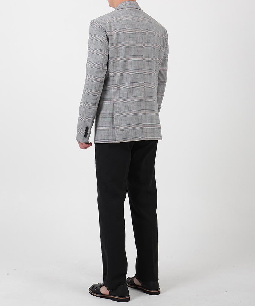 Paletot Glen Check Single Blazer_Grey