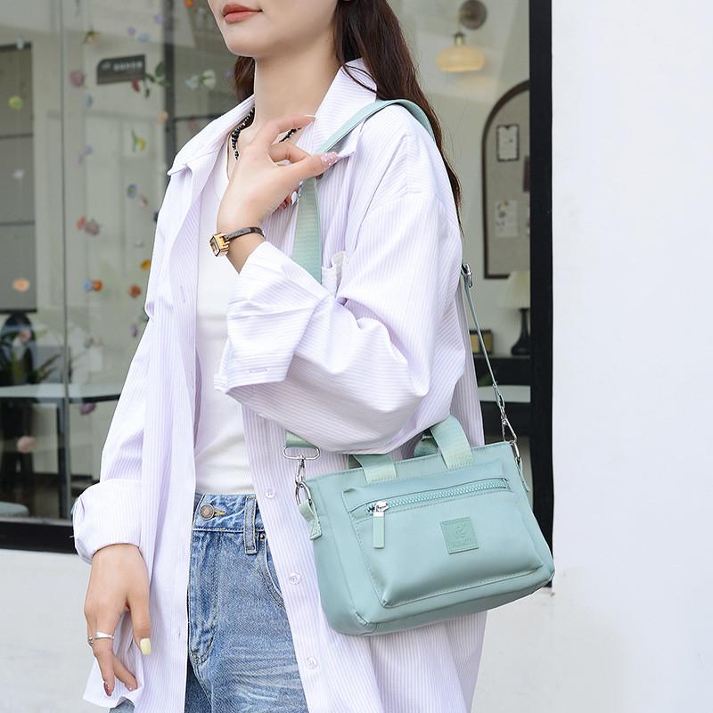 Piccola Borsa a Tracolla in Nylon con Scomparti Multipli per Uso Quotidiano Casual