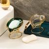 Elegant Soap Dish with Hot Stamping - Creative, Punch-Free Bathroom Storage Rack