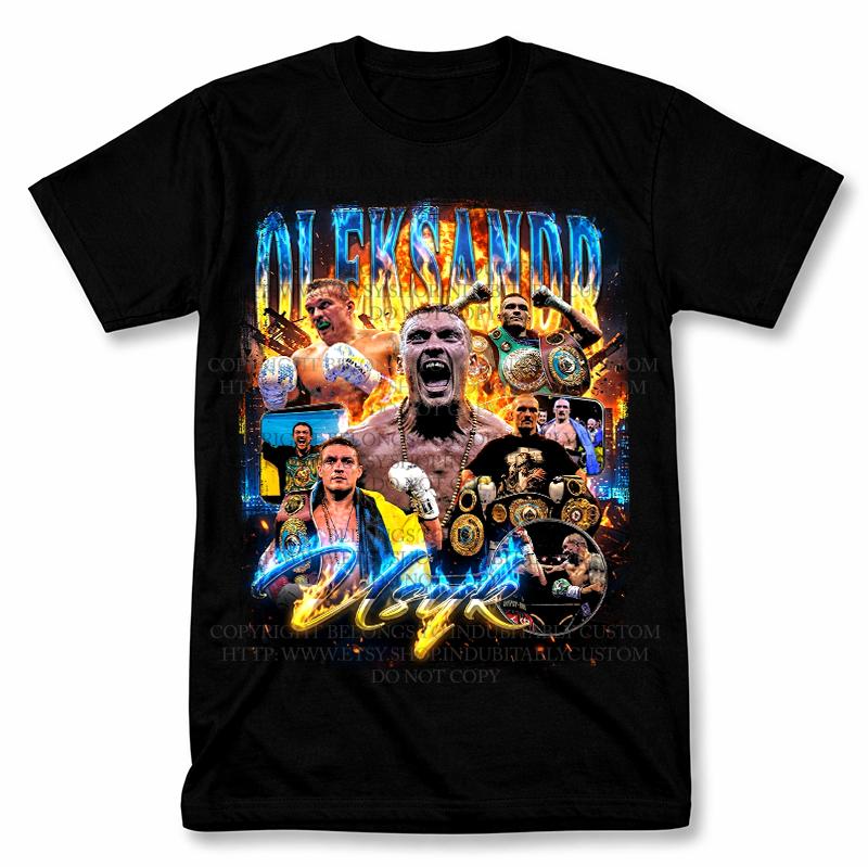 Oleksandr Usyk Boxer Graphic Unisex T-Shirt Vintage Style Boxing Fan Tee S