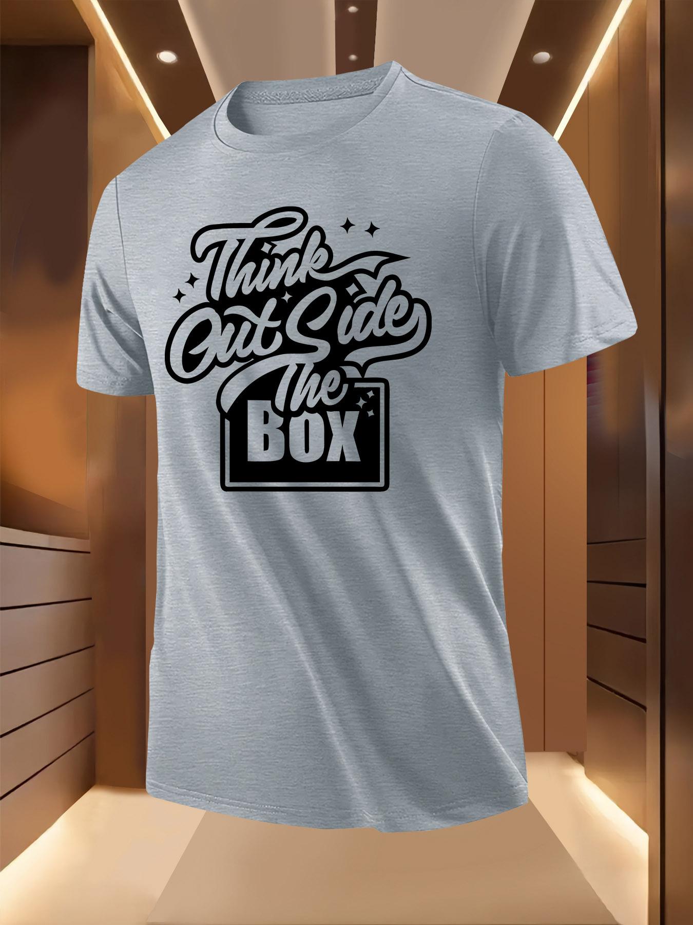Think Outside the Box Graphic Tshirt - Breathable Light... L