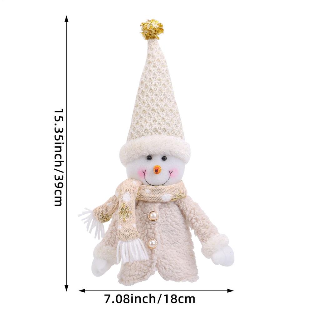 Santa Claus Doll Wine Bottle Cover Christmas Snowman Deer Doll Design Wine Bottle Cover Beer Bottle Topper Cover Decoration