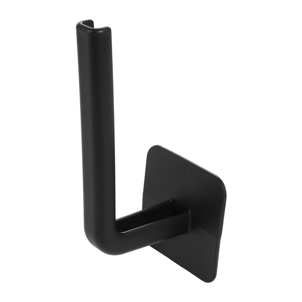 Punch Free Self-adhesive Storage Rack Wall Mounted Tissue Hanger Towel Holder Paper Roll Rack Hook