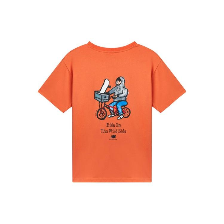 New Balance Graphic Print Design Tee Asia Sizing Orange Unisex AMT12343-PKN XL