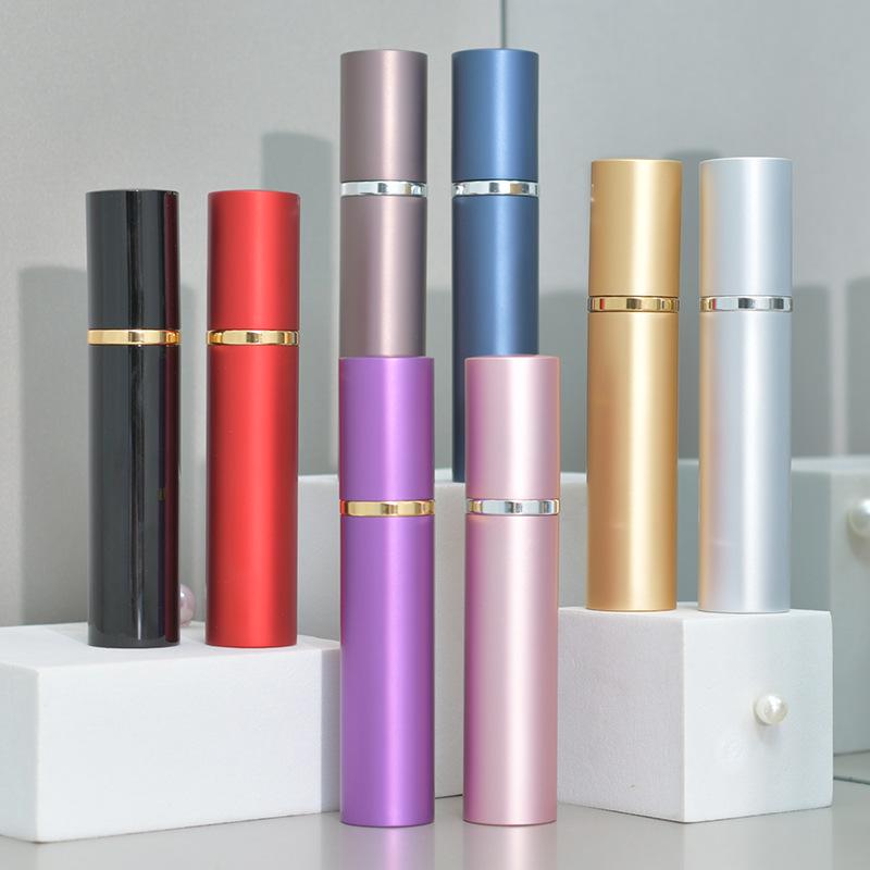 15ml Travel-Size Glass Perfume Spray Bottle - Refillable, Portable, Press-Type Hydrating Sample Container