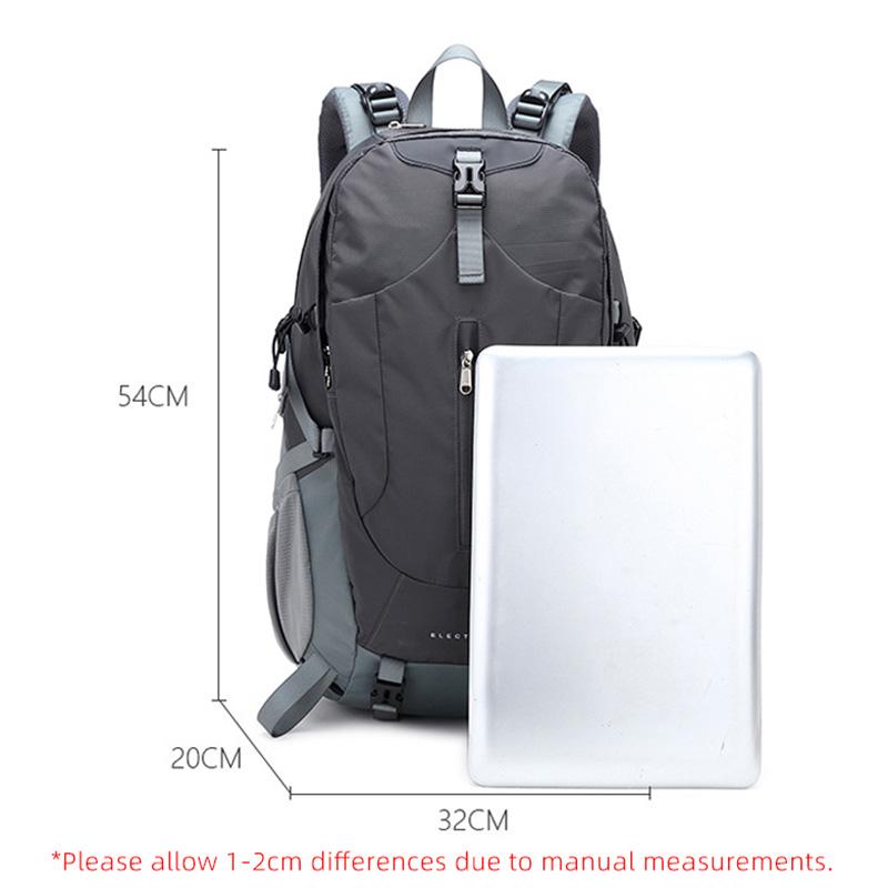 40L Men Backpack Nylon Waterproof Casual Outdoor Travel Backpack Ladies Hiking Camping Mountaineering Bag Youth Sports Bags