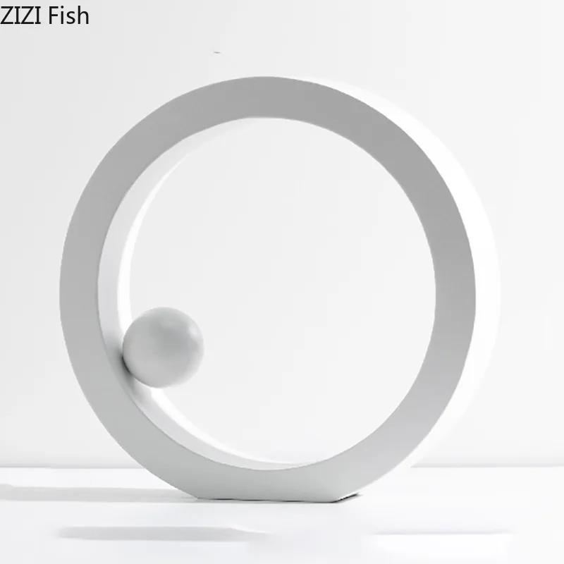 Minimalism Rectangle/circular Ornaments Modern Crafts Desk Decoration Creative Geometric Abstract Artwork Room Aesthetic Decor