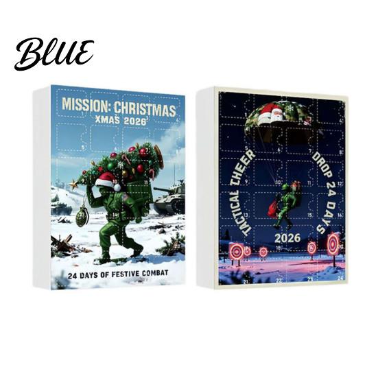 Holiday Keepsake Green with Pcs Day Christmas Calendar 24 Soldiers Advent Countdown Calendar Xmas Party