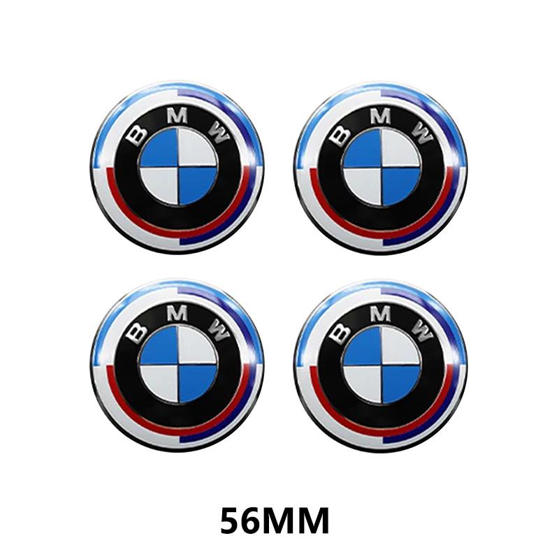 For BMW E30 E38 E39 E46 E60 E61 E90 X1 X3 X4 X5 X6 E70 E83 X5 F10 F30 F32 4pcs 56mm 65mm Car Wheel Center Hub Cap Stickers