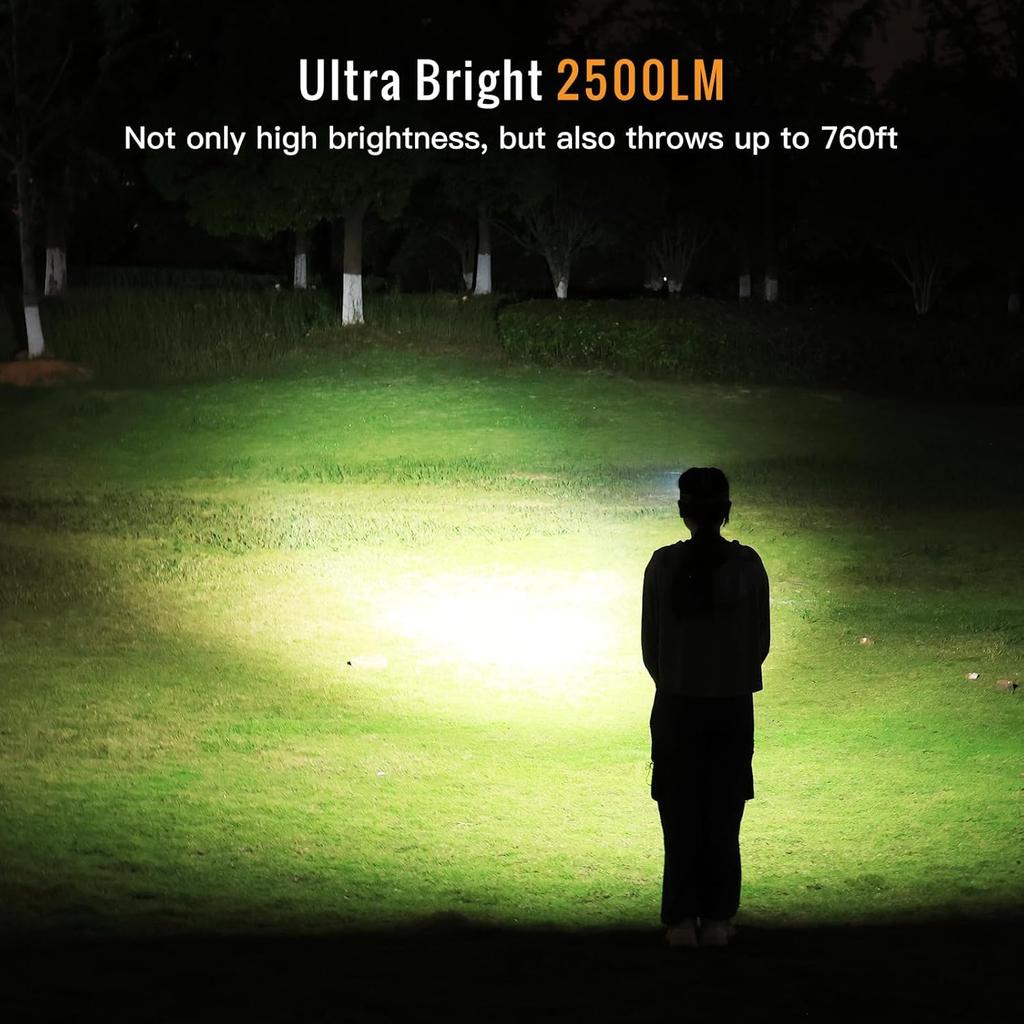 Sofirn HS22 Recargable 2500 Lúmenes LED Inundación Temperatura de Color Ajustable de 2700K a Doble Interruptor Ideal para Trabajo Duro y Preparación para Emergencias