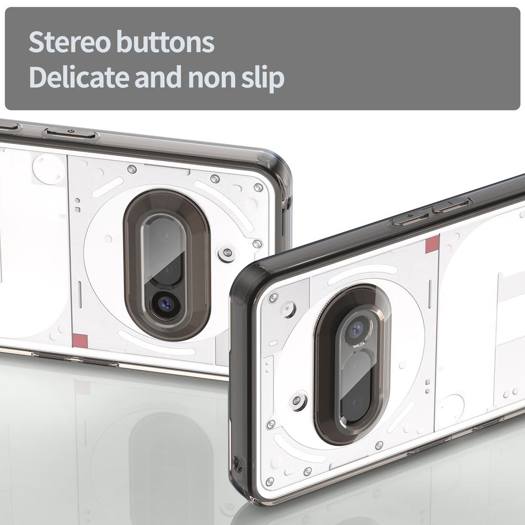 For Nothing Phone (3a) Case TPU+Acrylic Phone Back Cover Anti Yellowing