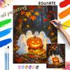 6 Halloween Pumpkin Oil Painting Painting Art Coloring Painting Handmade Diy Home Decoration Painting