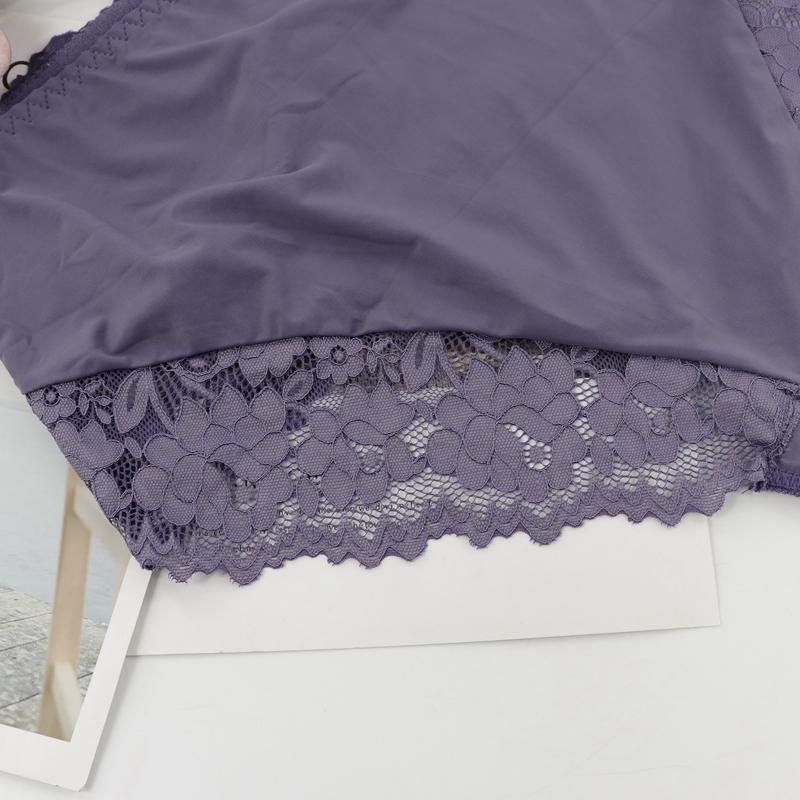 Women Plus Size Panties Sexy Lace Comfortable and Breathable Middle Waist Lingerie 3Xl - 5Xl - T020