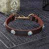 Cowhide Dog Collar Slim Dog Neck Collar Cowhide Dog Neck Collar Gree Whibit Rabit Neck Collar Neck Collar